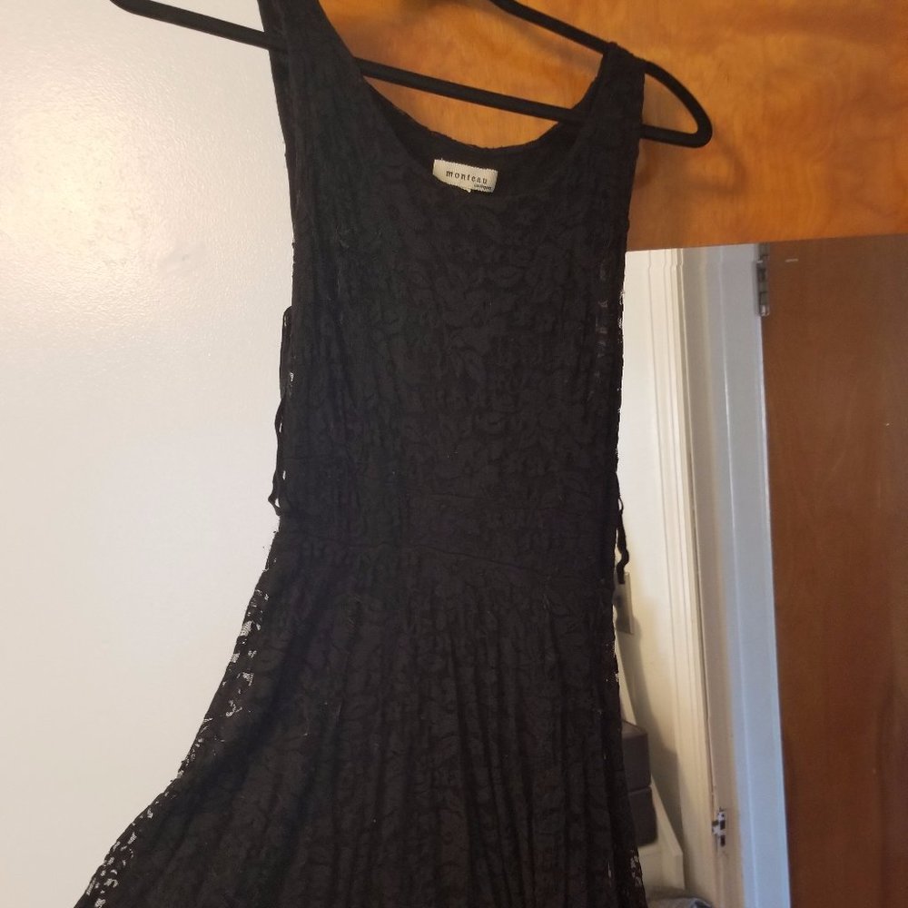 Black lace dress